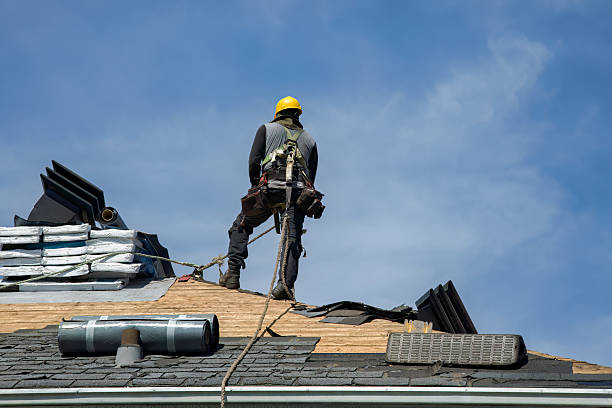 Professional Roof Replacement technician working in Kittery, ME